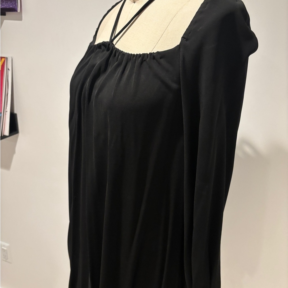 Party/Club hot Samantha Treacy Black bubble hem mini dress 4 - Picture 2 of 5